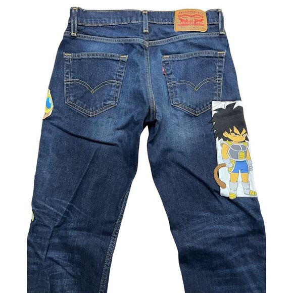 Levi’s 511 Men’s Custom One Of A‎ Kind Dragon Ball Z Goku & Vegeta Jeans - 30X32 - Picture 4 of 8